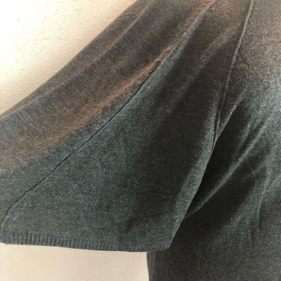NWT Larry Levine Charcoal Gray Sweater Top Size L - Picture 3 of 8